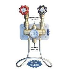 Bronze Steam and Cold water hose station