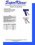 Lite Nozzle Specification Sheet and Parts List