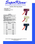 DuraFlow Mini Nozzle Specification Sheet and Parts List