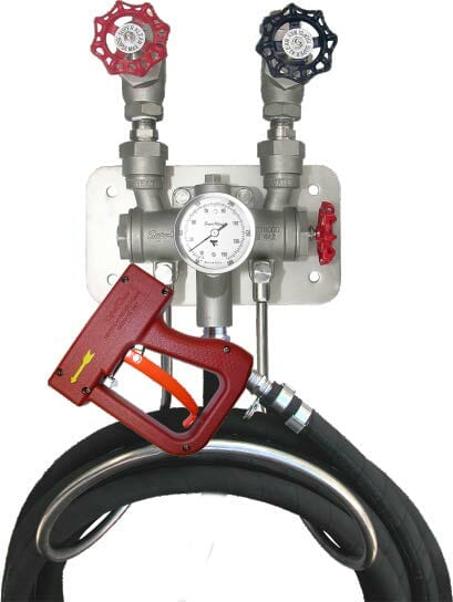 hot and cold water mixing valve